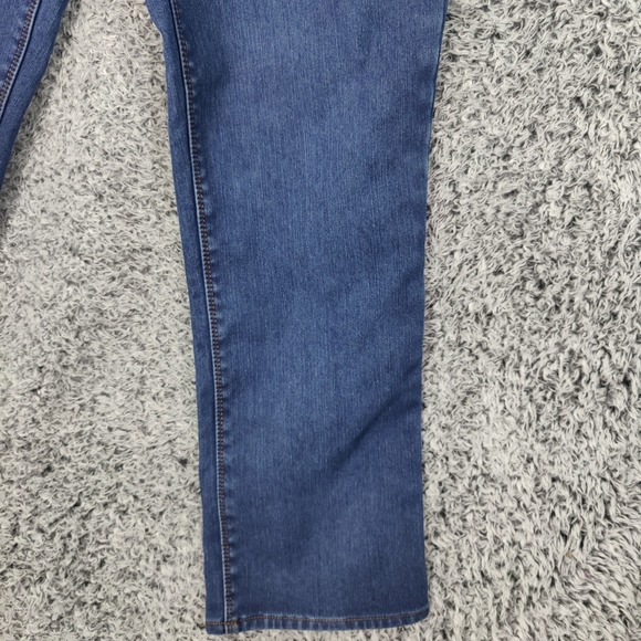 Natural Reflections Womens Gorpcore Cabin Flannel Lined Jeans 14 Blue Straight - Picture 11 of 16